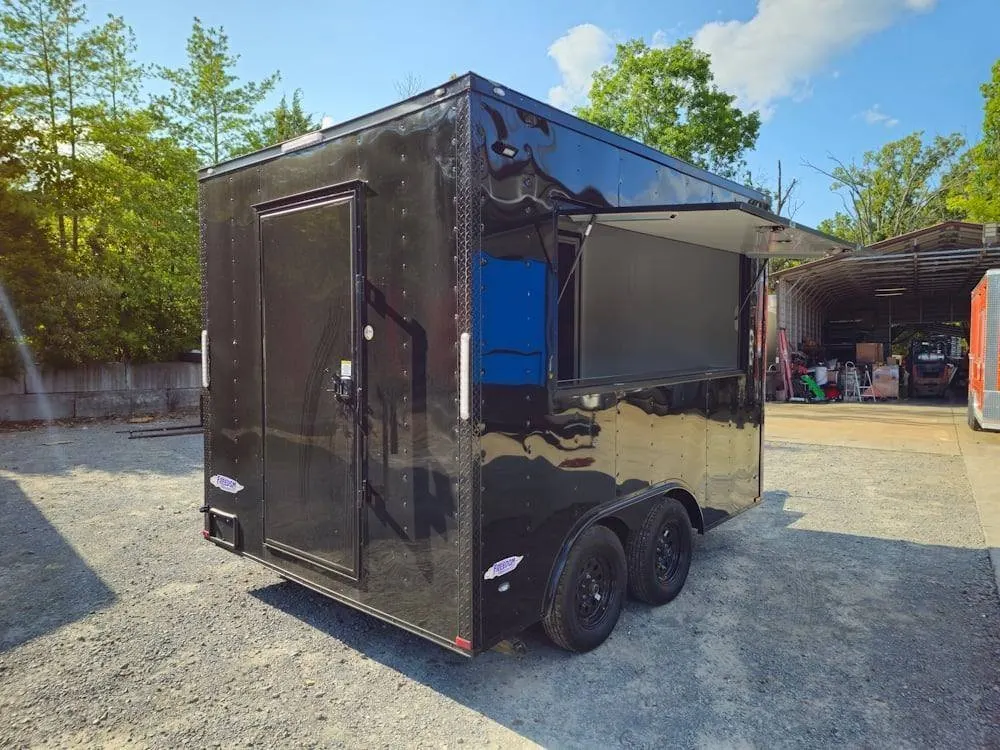 8.5′ X 12′ Black Marketing and Merch Concession Trailer — view 7