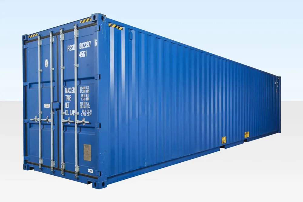 40-Fuß-High-Cube-Container mit 76,4 m³ Nutzvolumen