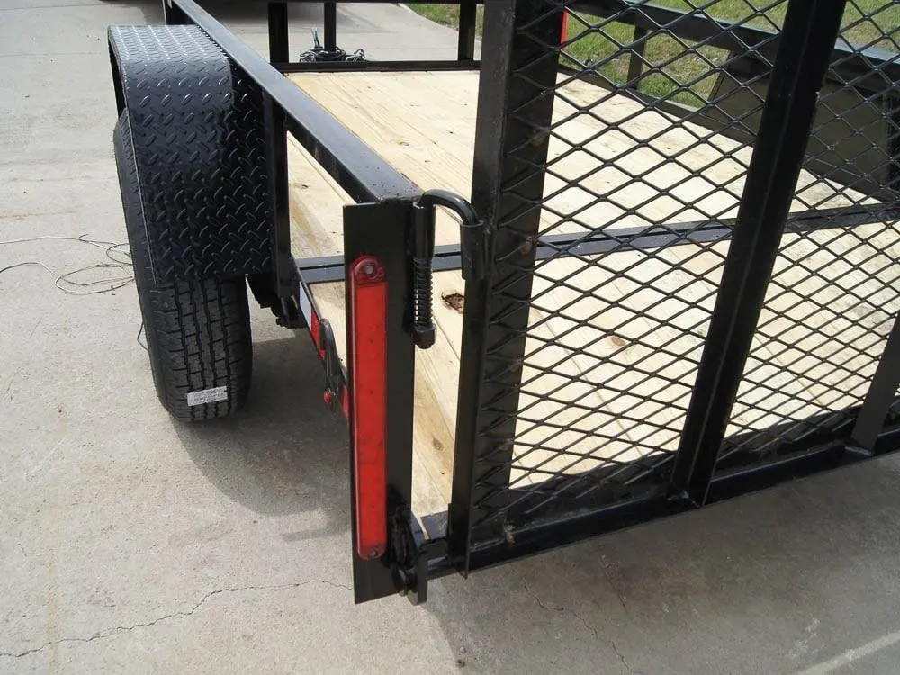 5×8 Powder Coated Dovetail Utility Trailer Single 3,500lb Axle — view 11