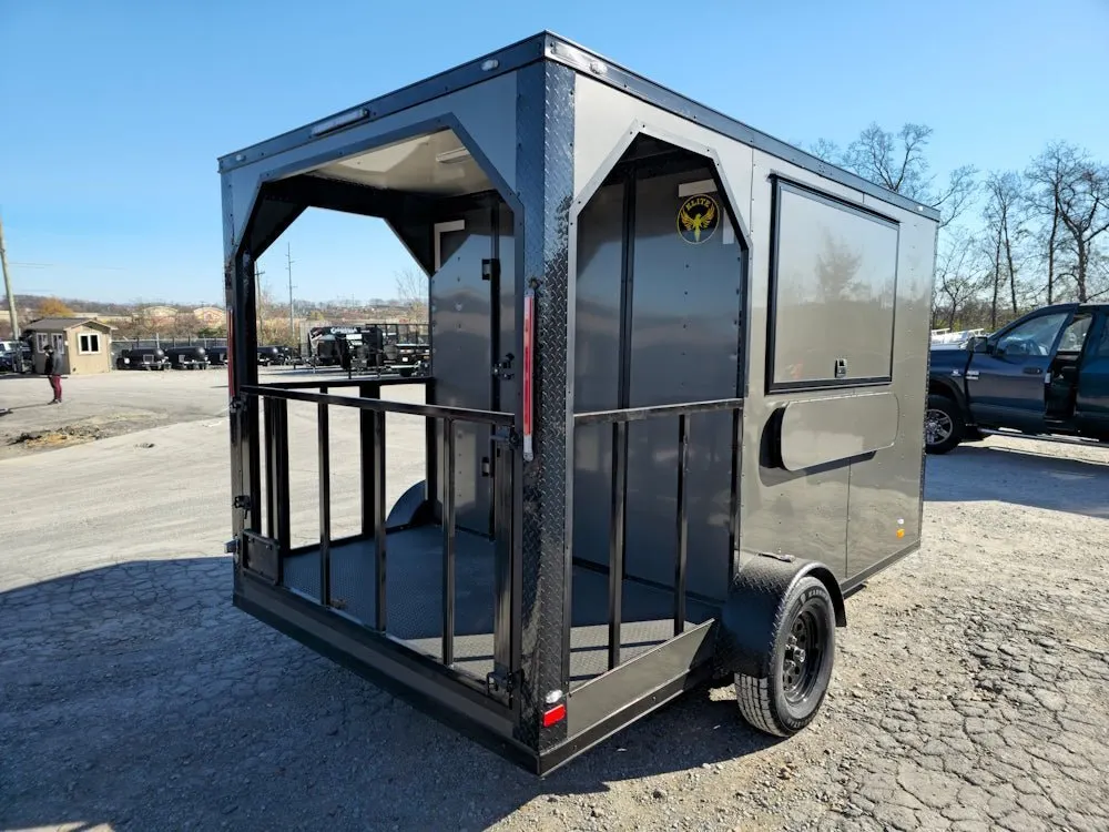 7×12 Charcoal Concession Porch Trailer Food Serving Merchandising — view 8