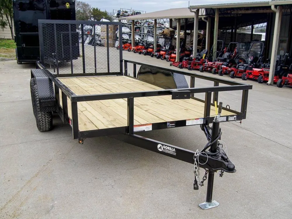 6.4×14 Straight Deck Tube Top Off Road Utility Trailer (2) 3,500lb Axles — view 10