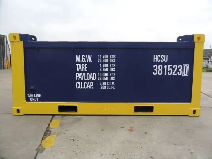 10-Fuß-Half-Height-Open-Top-Container DNV 2.7-1