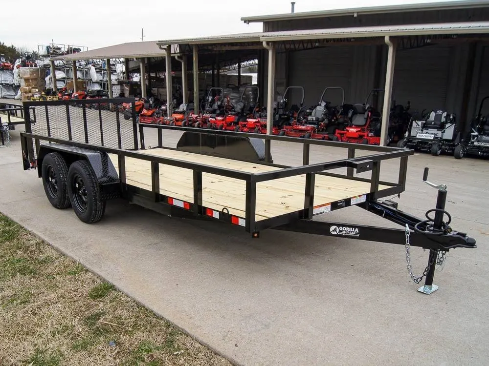 6.4×16 Tube Top Dovetail Utility Trailer (2) 3,500lb Axles — view 8