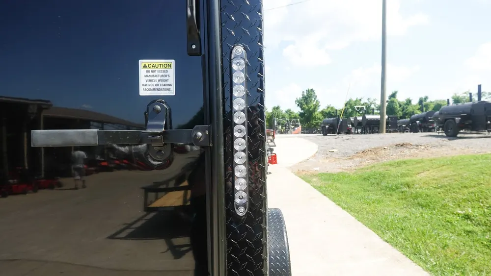 6×12 Enclosed Trailer Black — view 9
