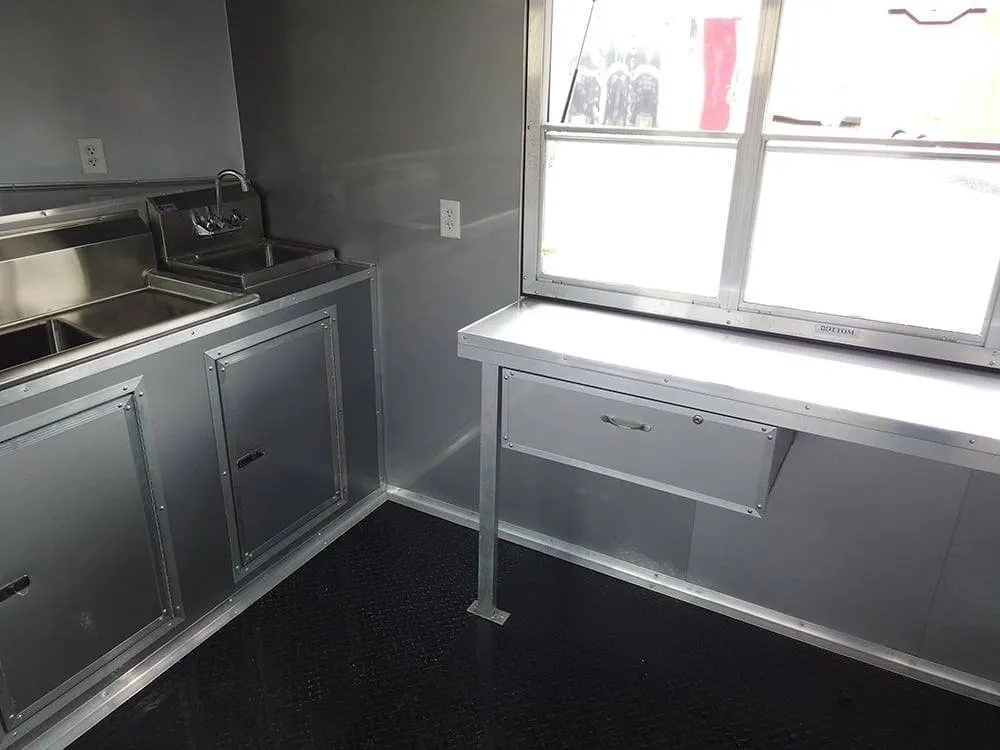 8.5 x 20′ Cobalt Blue Food Vending Concession Food Trailer — view 7