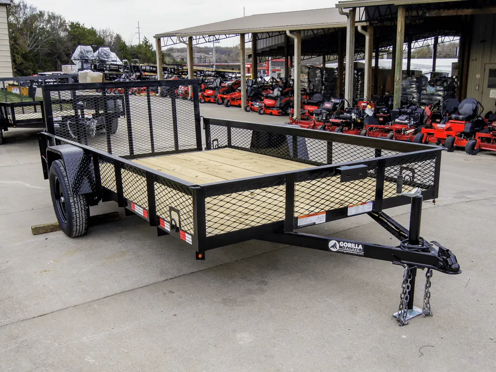 6.4×12 Dovetail Utility Trailer with 1ft Mesh Sides 3,500lb Axle — view 9