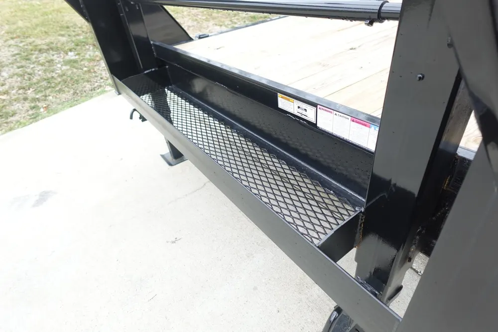 7×14 Gooseneck Equipment Trailer (2) 7K Axles with Stand-Up Ramps 14k Gvwr — view 11