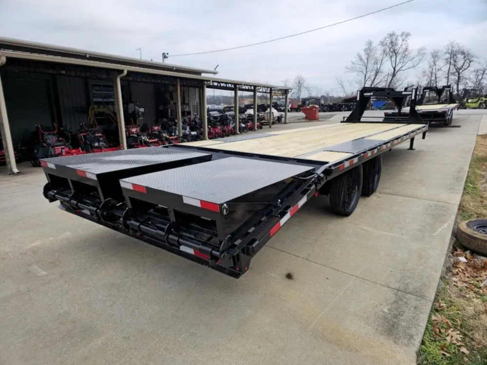 8.5×30 Gooseneck Deckover Dovetail Trailer (2) 10K Axles King Kong Ramps 20K GVWR — view 12
