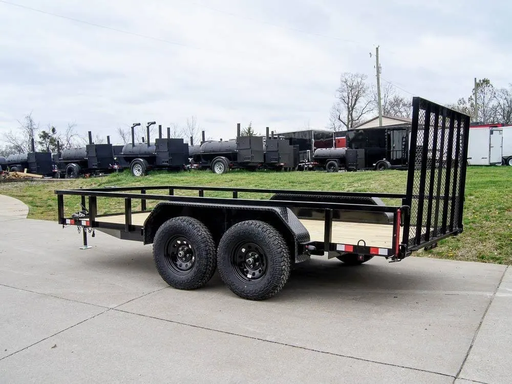 6.4×14 Straight Deck Tube Top Off Road Utility Trailer (2) 3,500lb Axles — view 5
