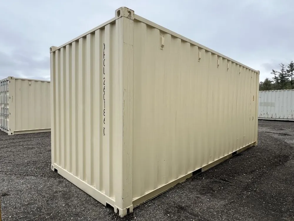 20-Fuß-Lagercontainer One-Trip in Standardhöhe, beige