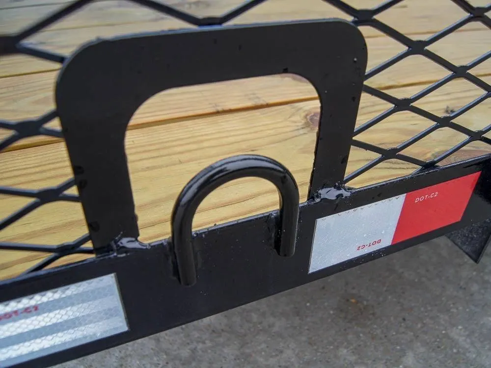 6.4×12 Dovetail Utility Trailer with 4ft Mesh Sides 3,500lb Axle — view 12