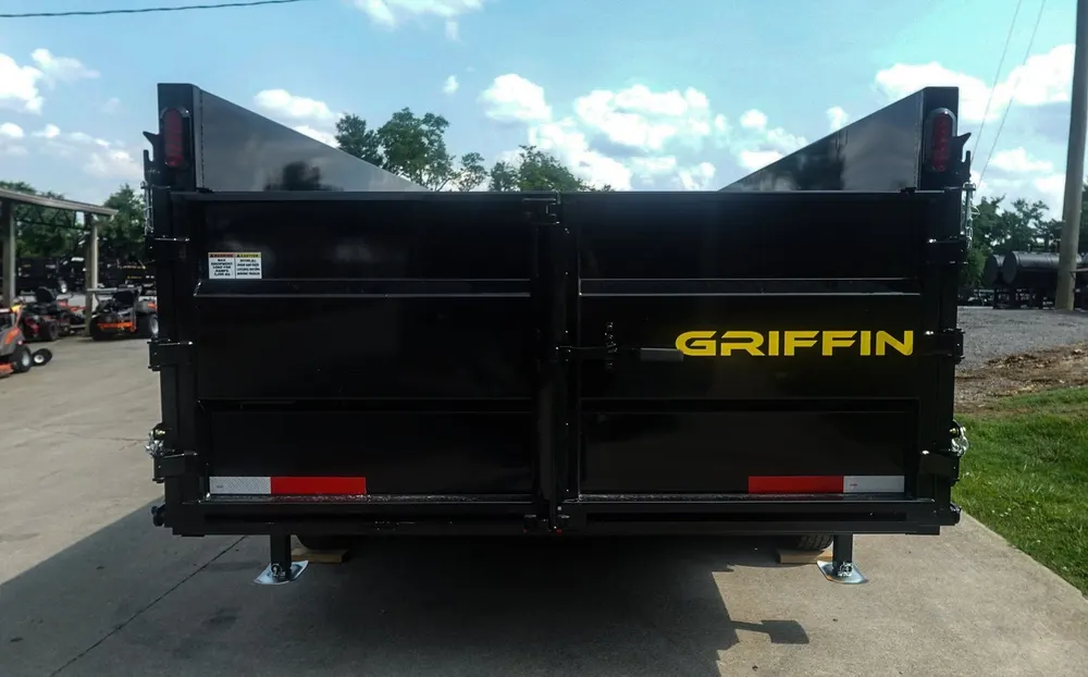 7×16 Telescopic Dump Trailer with 4ft Sides (2) 7K Axles 14k GVWR — view 6
