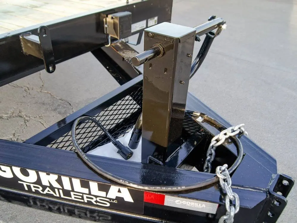8.5×22 Straight Deckover Trailer (2) 7K Axles with Slide Out Ramps — view 11
