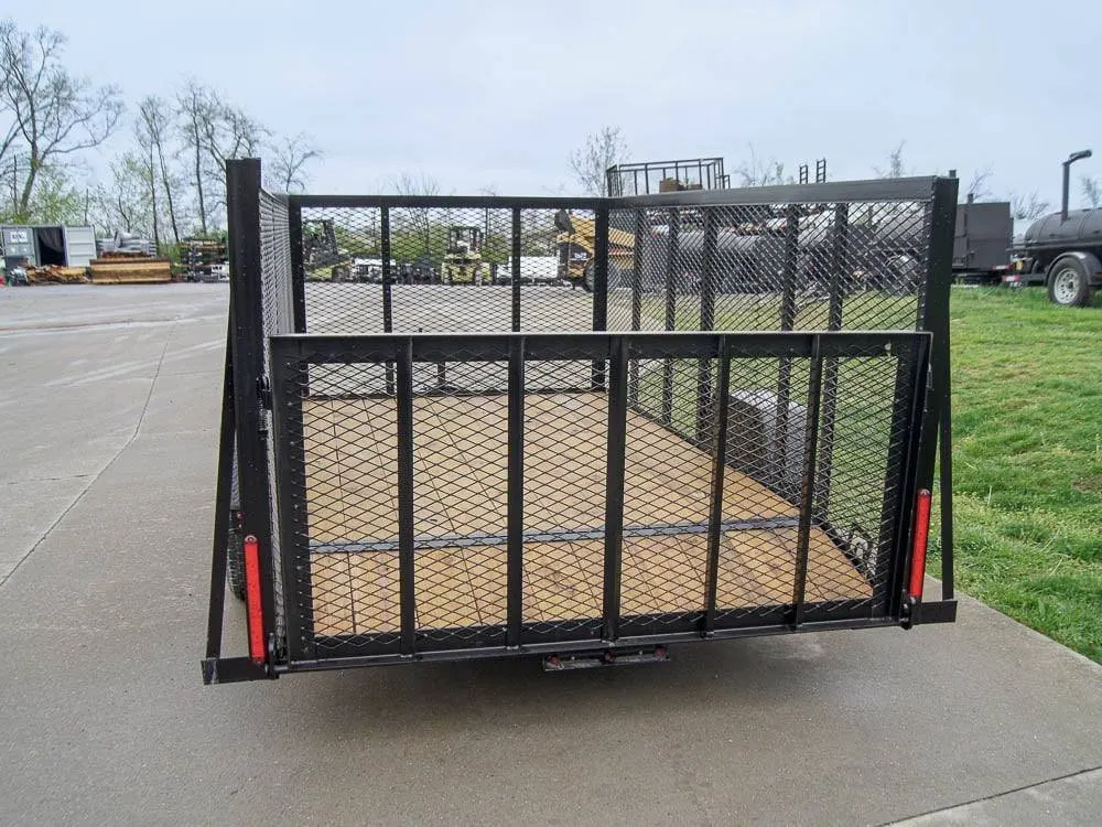 6.4×12 Dovetail Utility Trailer with 4ft Mesh Sides 3,500lb Axle — view 5
