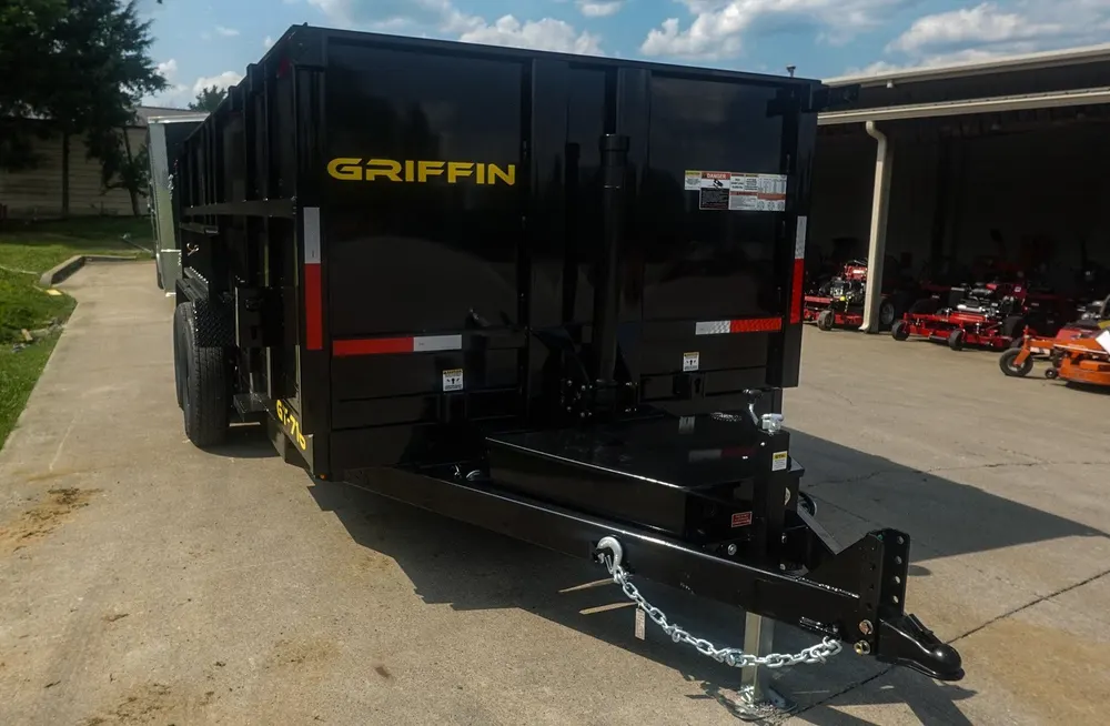 7×16 Telescopic Dump Trailer with 4ft Sides (2) 7K Axles 14k GVWR — view 4