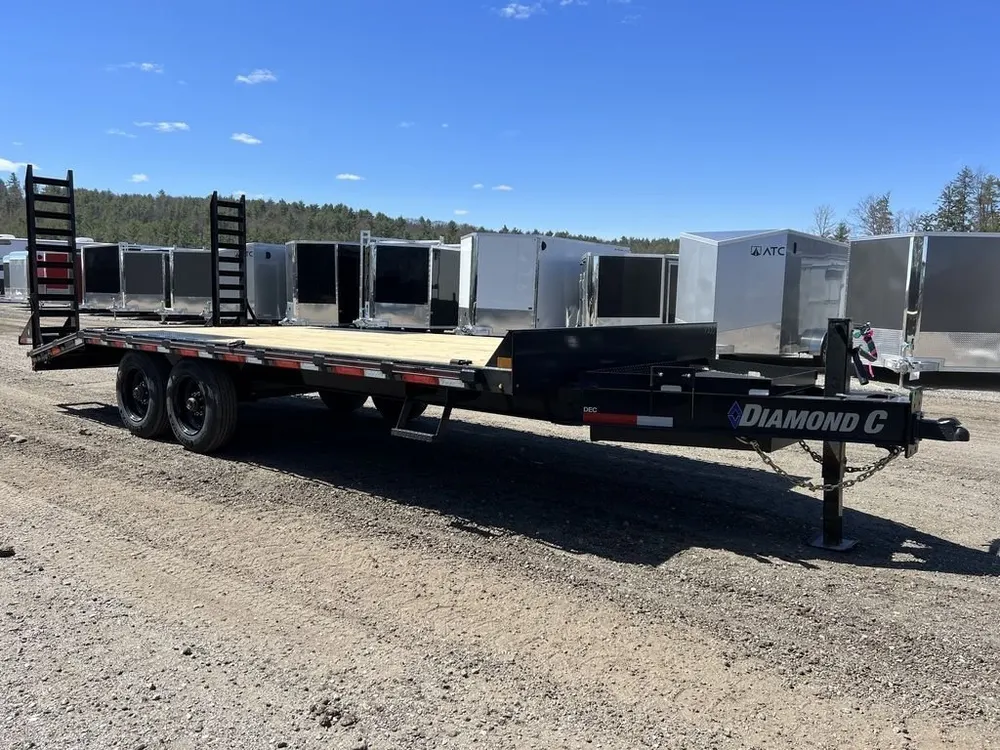 2024 Diamond C 8.5×20 20K Deckover Equipment Trailer w/ 72” Flip-Knee Ramps — view 6