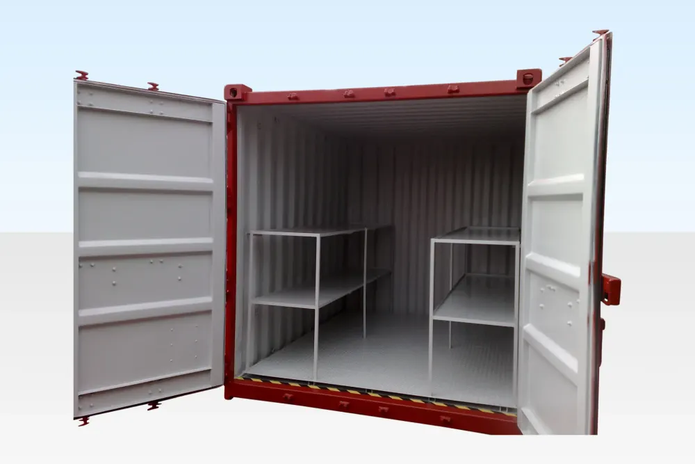 10-Fuß-Auffangwannen-Lagercontainer mit Stahlboden
