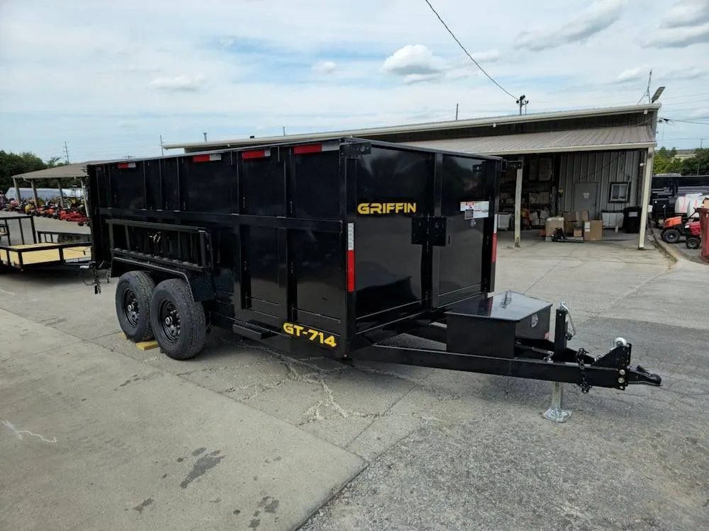 7×14 Hydraulic Dump Trailer with 4ft Sides (2) 7K Axles — view 10