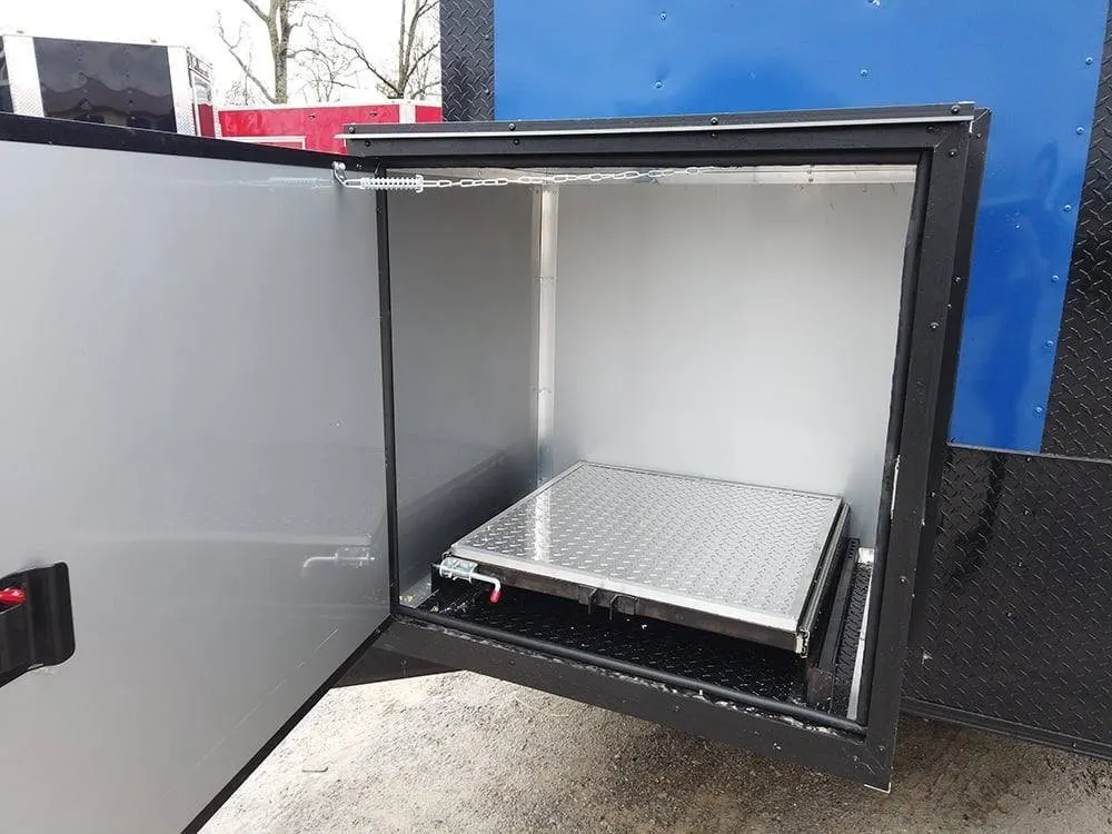 8.5 x 20′ Cobalt Blue Food Vending Concession Food Trailer — view 9