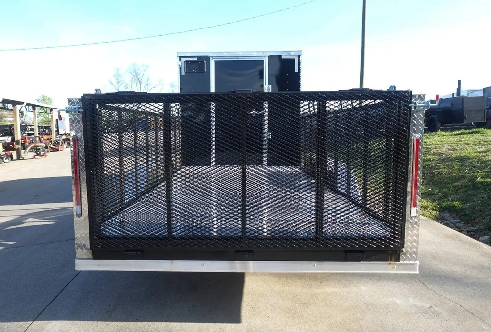 7×20 Black Hybrid Enclosed Trailer ATP Floor (2) 7K Axles — view 7