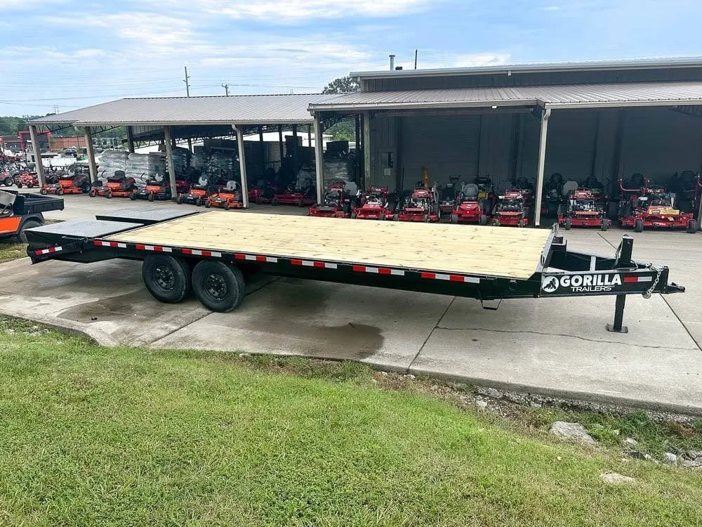 8.5×25 IBeam Deckover Trailer DoveTail (2) 7K Axles King Kong Ramps 14k GVWR — view 7