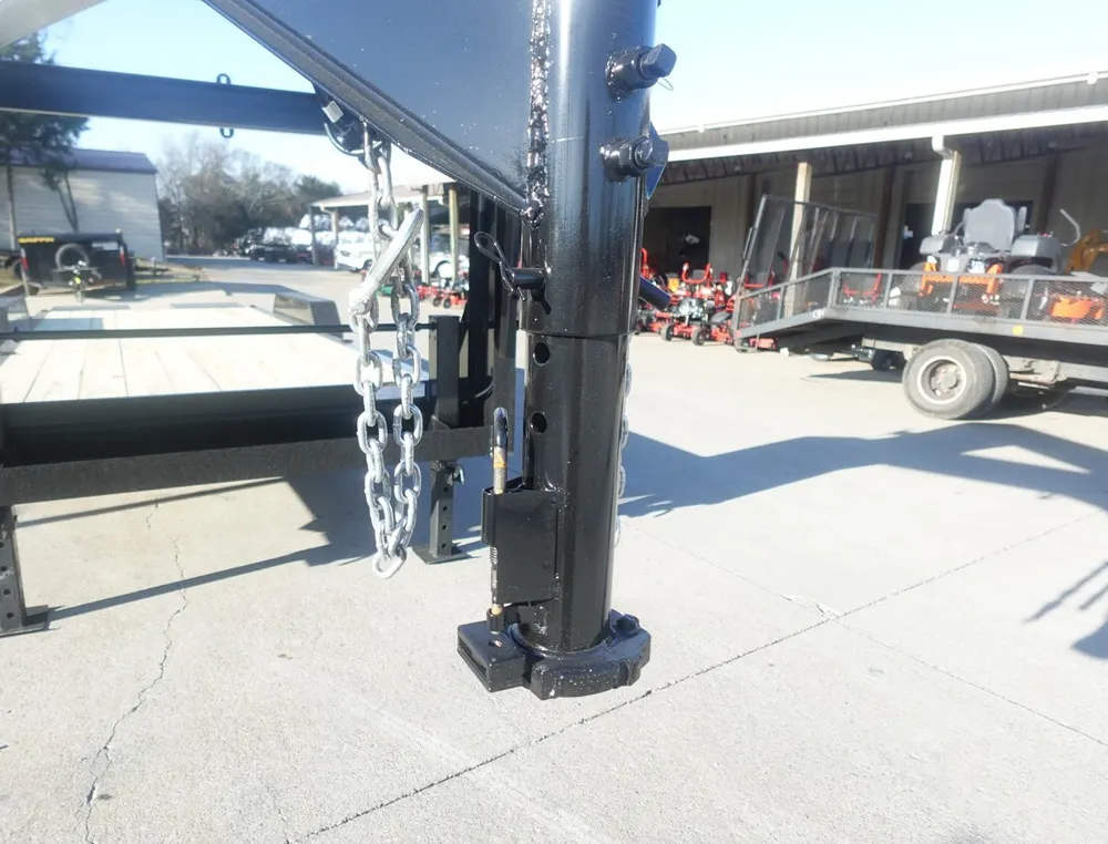 7X22 Gooseneck Equipment Trailer with (2) 7K Axles & Mini King Kong Ramps — view 5