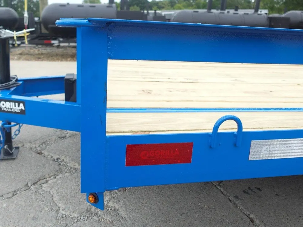 7×20 Heavy Duty Blue Straight Deck Utility Trailer (2) 5,200lb Axles with Brakes — view 12