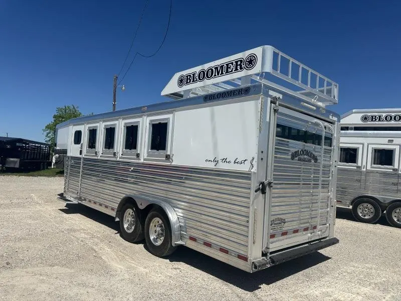 2020 Bloomer 4 Horse Stock Combo Trainer Tack Horse Trailer — view 7