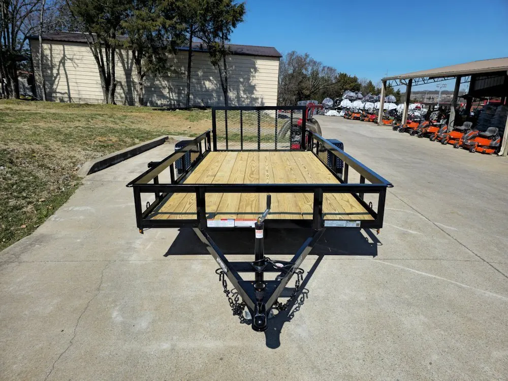 6’4″ x 14 Utility Trailer Dovetail With Gate Powder Coated 3,500lb Axle — view 8