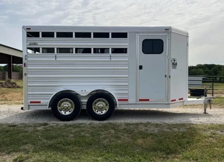 2013 model Cimarron 3 Horse Bumper Pull — view 4