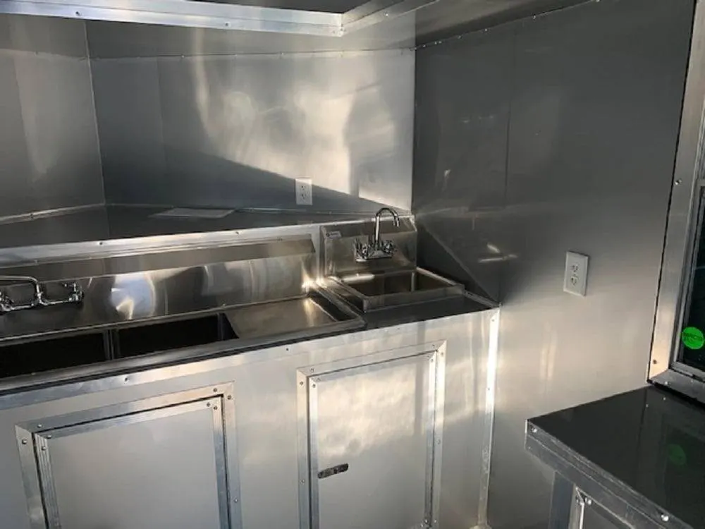8.5 x 20′ Cobalt Blue Concession Trailer — view 3