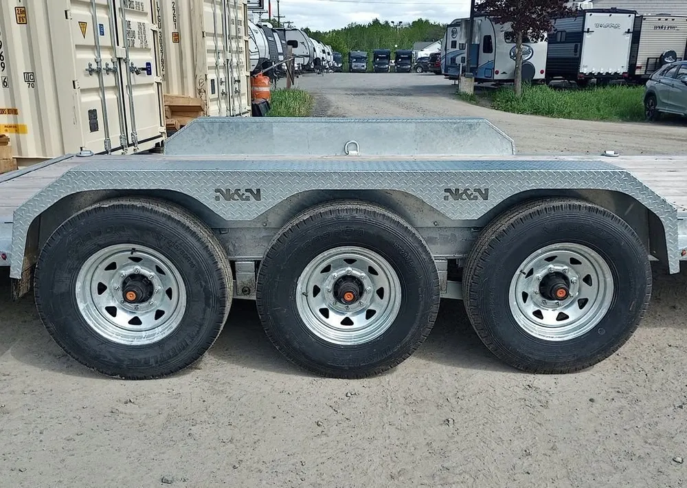 2024 N&N Trailers 7×20+3 Galvanized 22.5K Lowpro Equipment Trailer w/HD Full Width Ramps — view 12