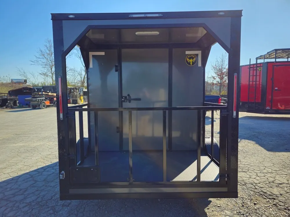 7×12 Charcoal Concession Porch Trailer Food Serving Merchandising — view 7