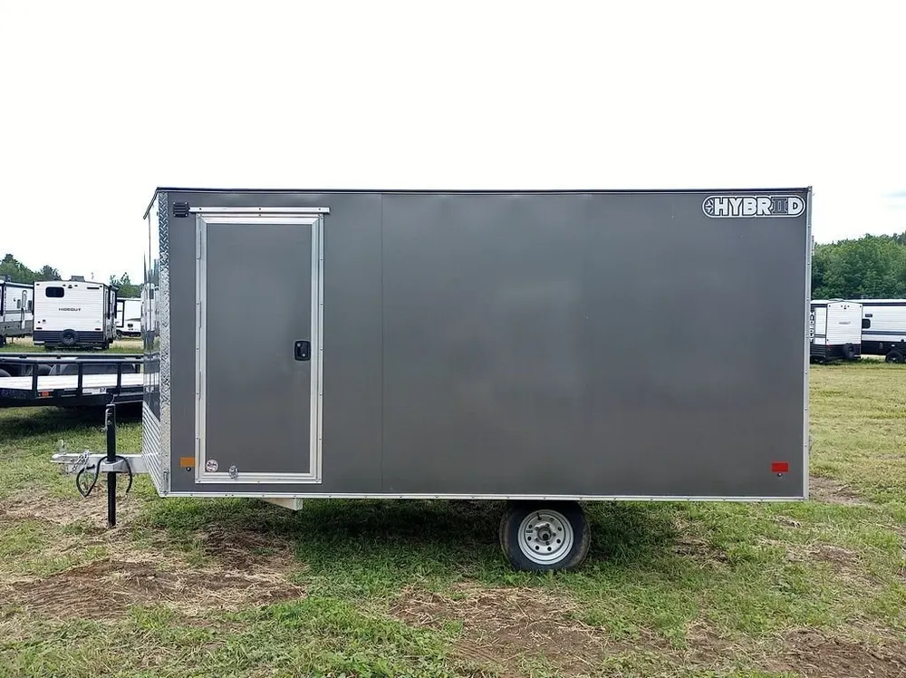 2022 Sno Pro Trailers 101×12 Aluminum Hybrid 2.0 w/Tapered Ramp, Mats & Guides — view 5