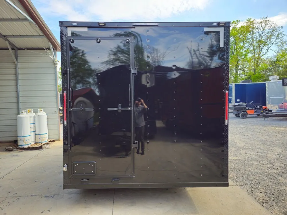 8.5′ X 12′ Black With Blackout Concession Trailer Food Event Outdoor Cooking — view 8