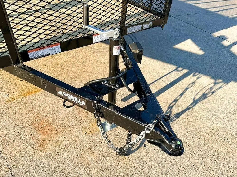 6.4×16 Straight Deck Utility Trailer 6ft Mesh Sides Ladder Racks (2) 3,500lb Axles — view 8