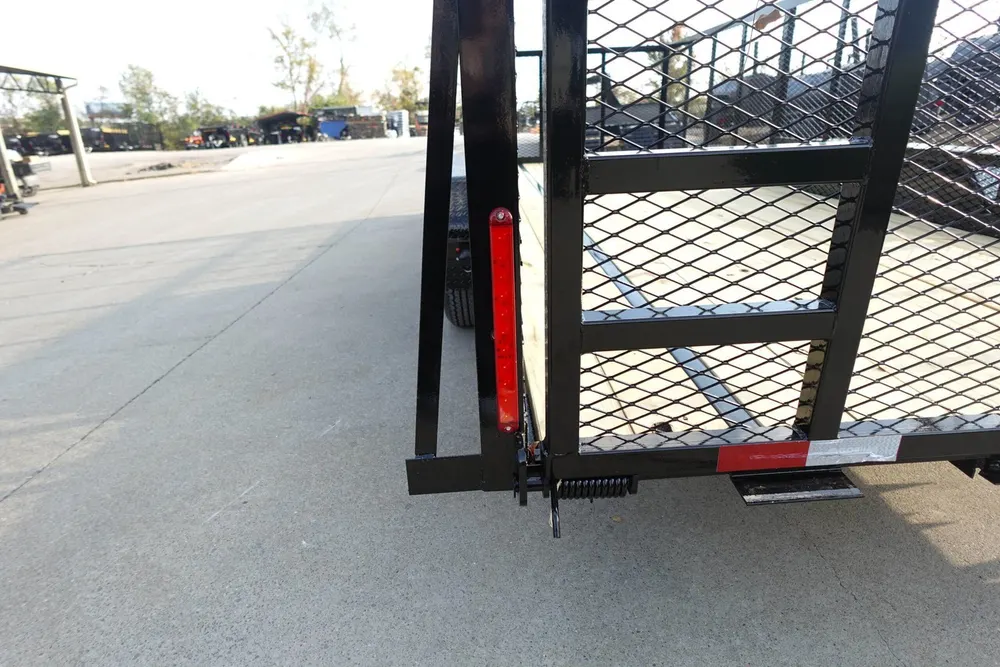 7×20 Heavy Duty Dovetail Utility Trailer 4ft Mesh Sides (2) 3,500lb Axles — view 7
