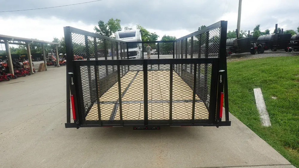 6.4×16 Dovetail Utility Trailer with 4ft Mesh Side (2) 3,500lb Axles — view 5