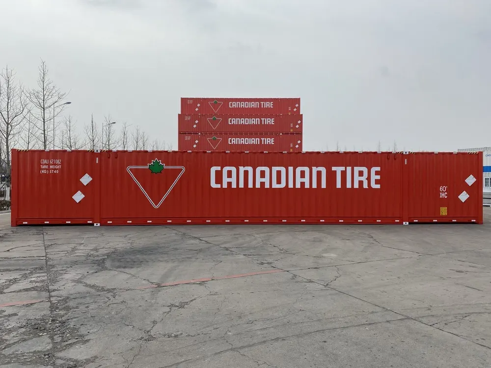 60-Fuß-Seecontainer High Cube für Überlängen (18,29 m)