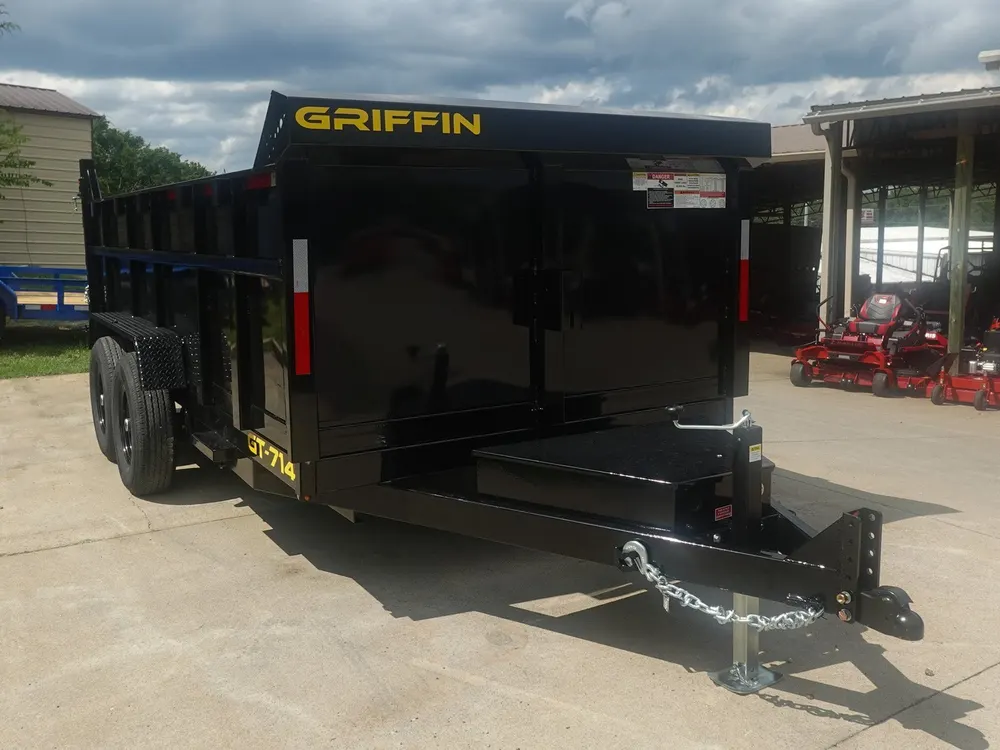 7×14 Hydraulic Dump Trailer 3ft Sides 2-7k Axles GVWR 14K — view 3