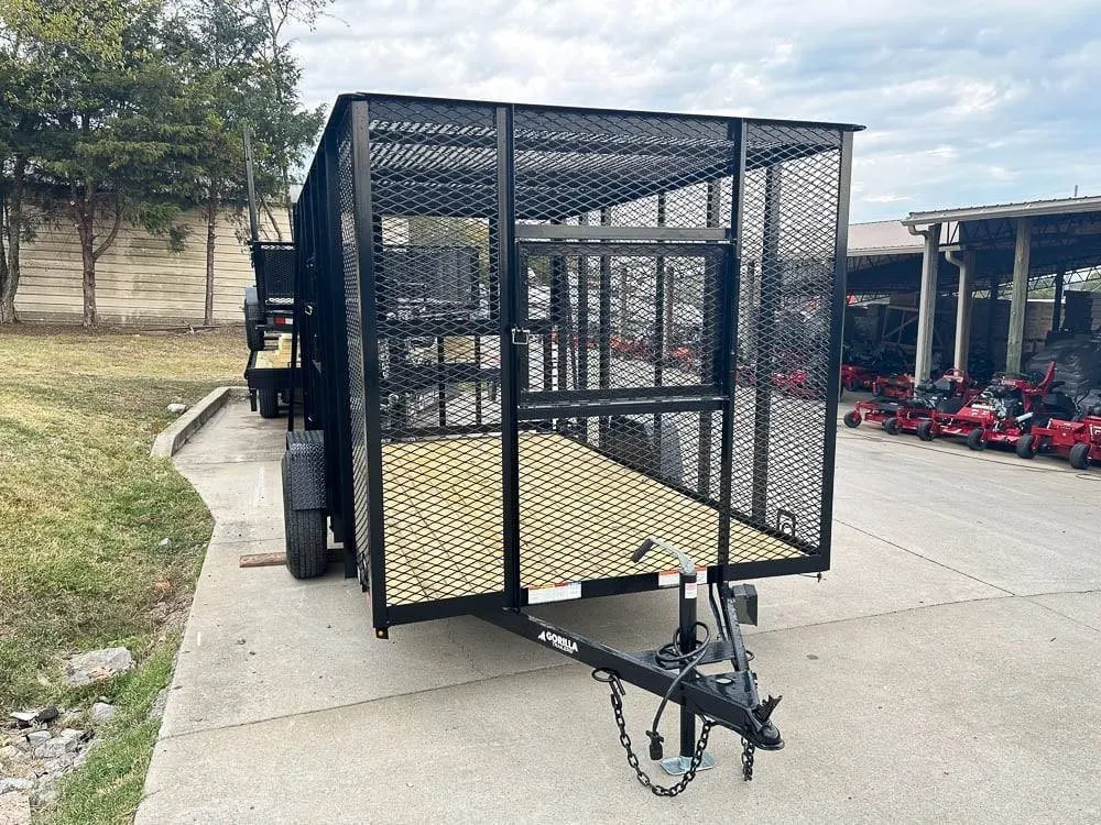 6.4×12 Straight Deck Aluminum Can Recycle Utility Trailer 3,500lb Axle with Brakes — view 5