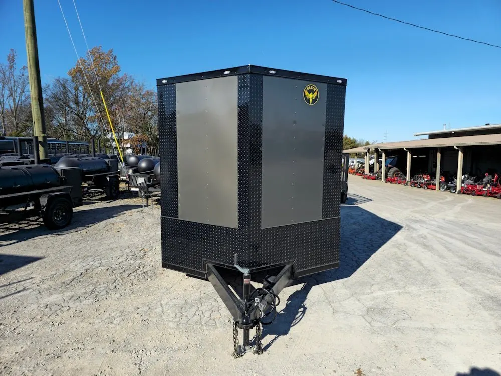 7×12 Charcoal Concession Porch Trailer Food Serving Merchandising — view 2