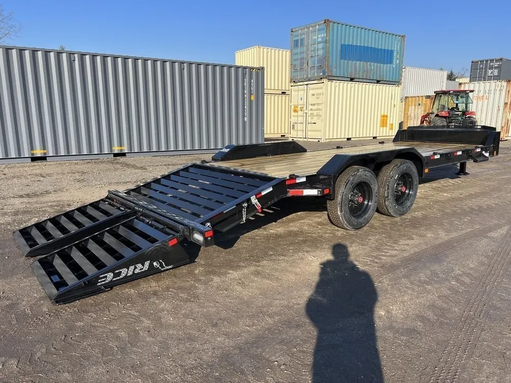 2024 Rice Trailers 7X18 Promax Industrial 21K Equipment w/Hydraulic Jack & Full Width Ramps — view 10