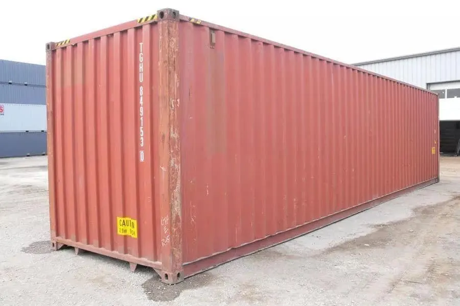 40-Fuß-High-Cube-Container gebraucht mit 26.590 kg Nutzlast