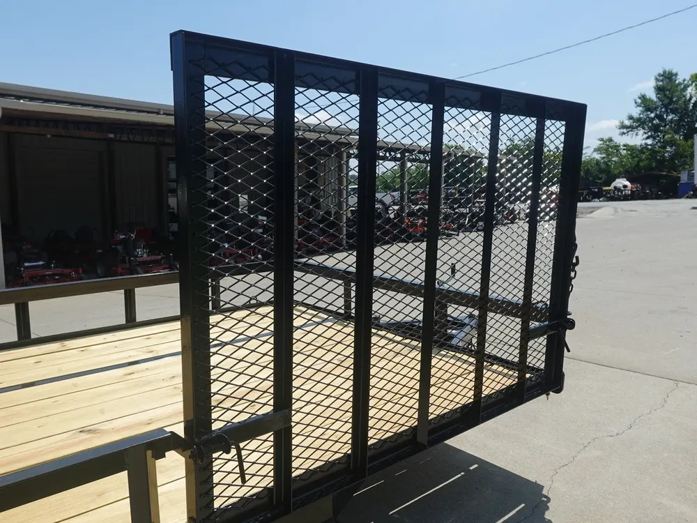 7×20 Powder Coated Straight Deck Utility Trailer with Side Gate (2) 3,500lb Axles — view 10