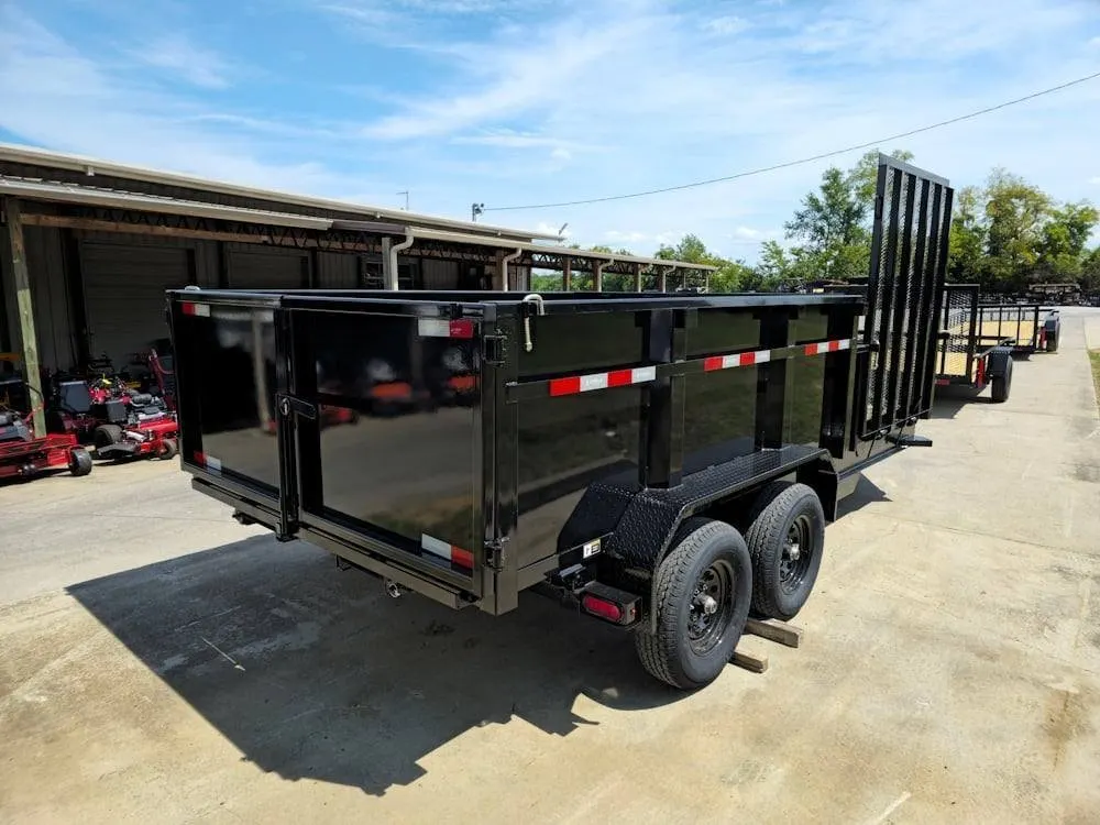 7×16 IBeam Hybrid Hydraulic Dump Trailer with 3ft Sides (2) 6K Axles — view 8