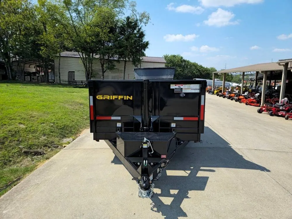 7×14 Telescopic Hydraulic Dump Trailer with 2ft Sides (2) 7K Axles 14K GVWR — view 2