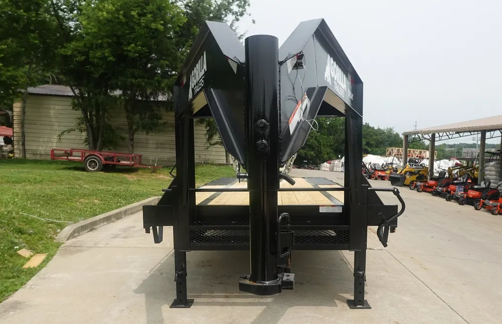 8.5×25 Gooseneck Deckover Dovetail Trailer (2) 10K Axles King Kong Ramps 20K GVWR — view 3