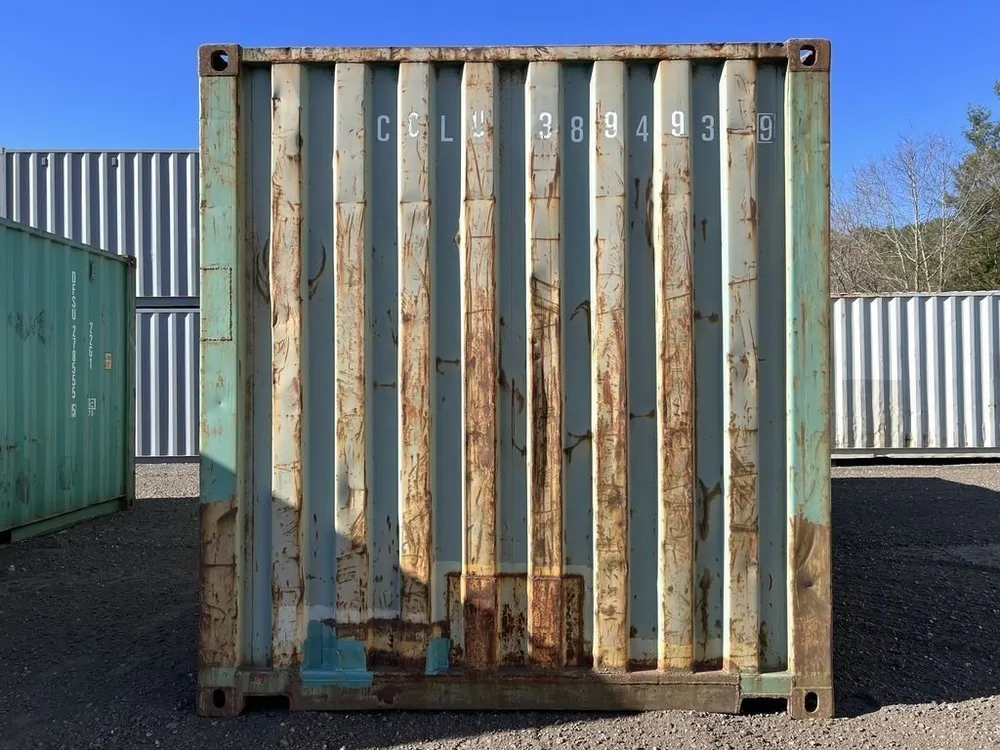 20-Fuß-Lagercontainer Standardhöhe, petrol, WWT