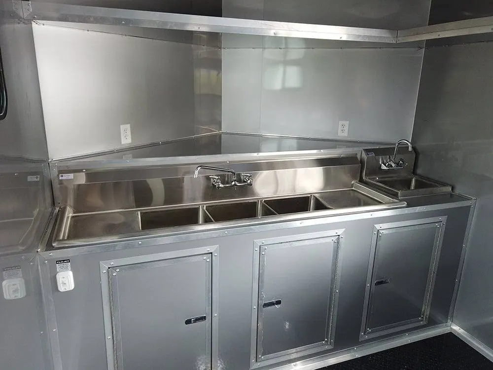 8.5 x 20′ Cobalt Blue Food Vending Concession Food Trailer — view 10